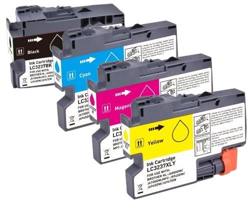 1 set of 4 Compatible Brother LC3237 Ink Cartridges (LC3237)